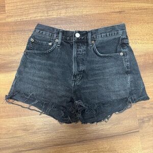 Agolde Parker Charcoal Jean Shorts